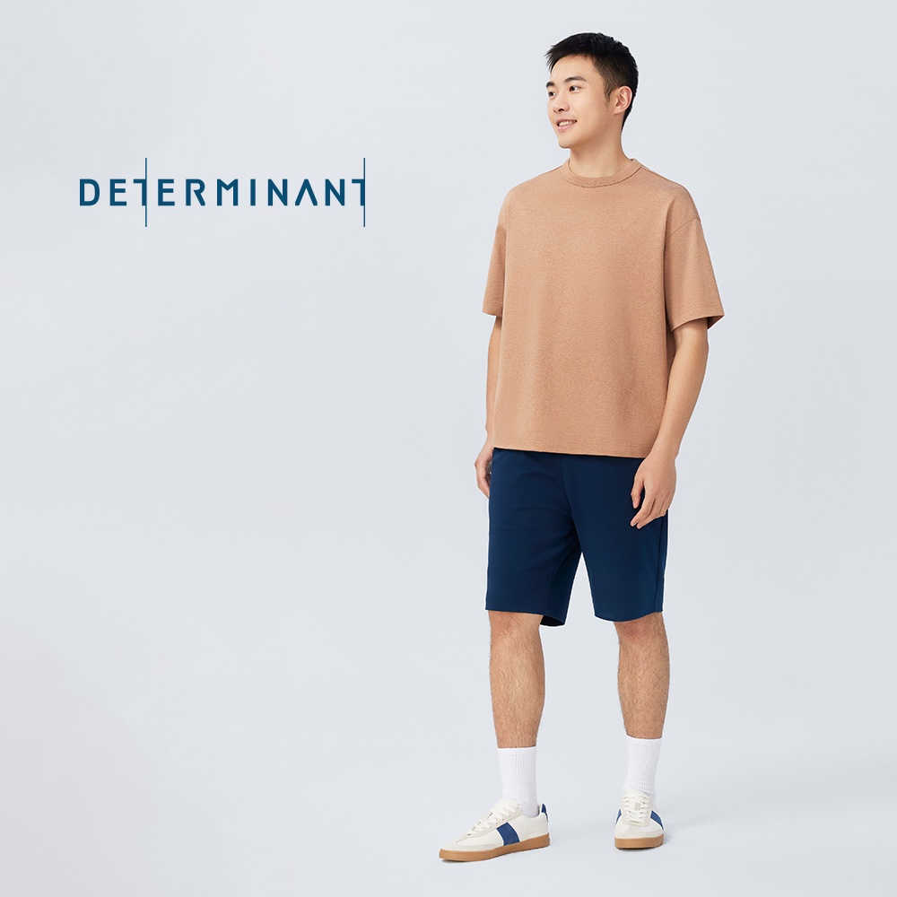 Quần short nam thun năng động Cotton chống sờn vải kiểm soát độ ẩm thương hiệu Determinant - màu Xanh Navy 23070N [LB03]