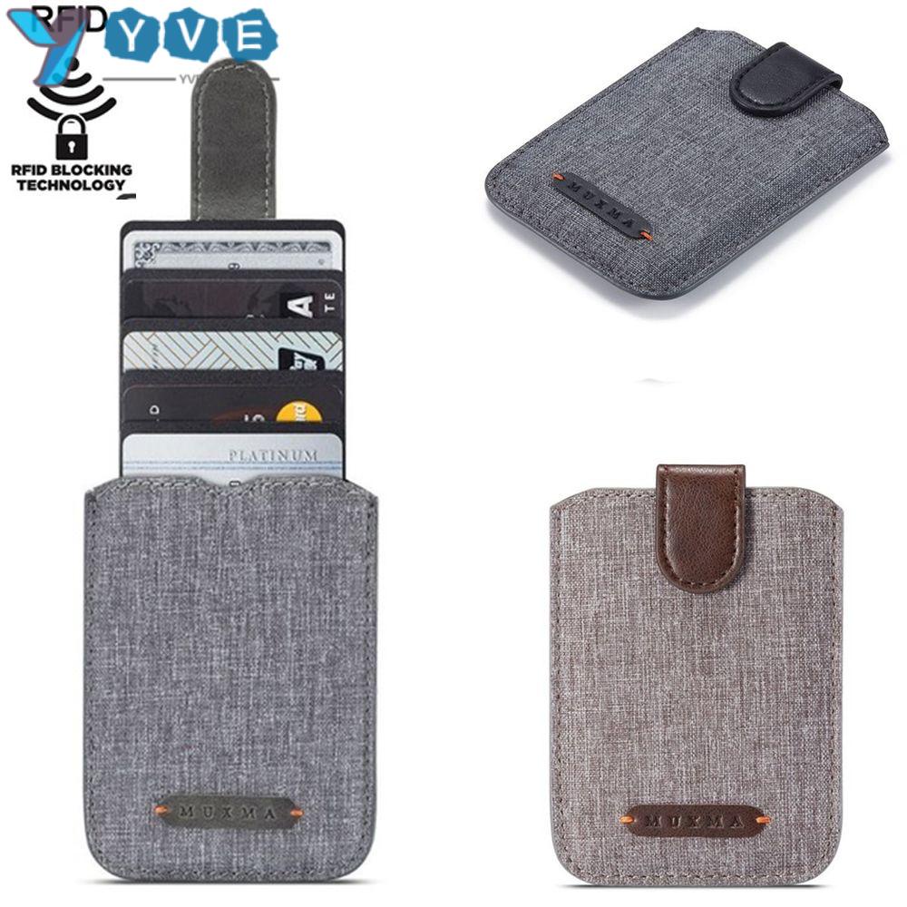 YVE Ví Da PU Dán 5 Ngăn Đựng Thẻ Tiện Lợi