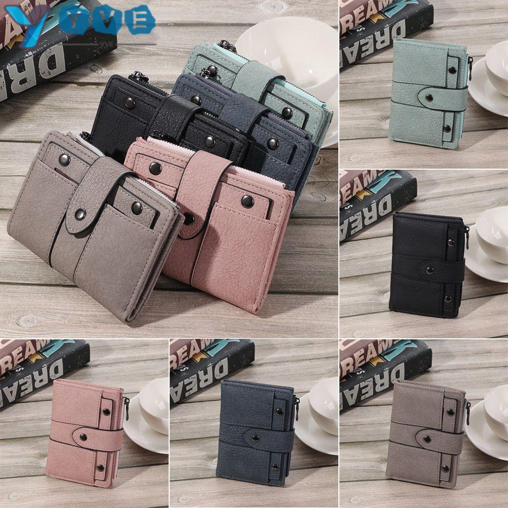 YVE Ví Nữ Gập Gọn Đính Đinh Tán Thời Trang