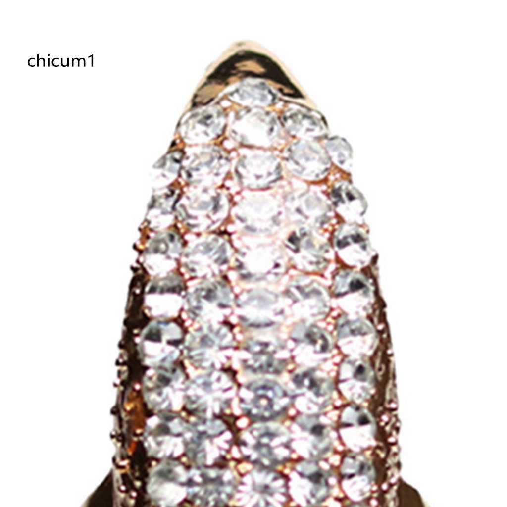 Nhẫn Hợp Kim Unisex Hình Móng Vuốt Đại Bàng Đính Đá Hóa Trang