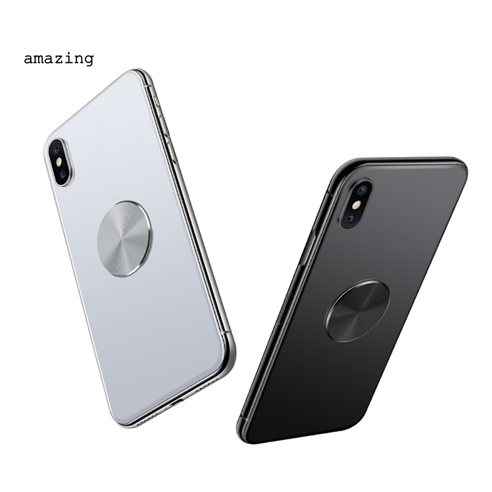 Set 4 Tấm Kim Loại Tròn Hít Nam Châm Tự Dính Thay Thế Cho Giá Đỡ Điện Thoại Di Động