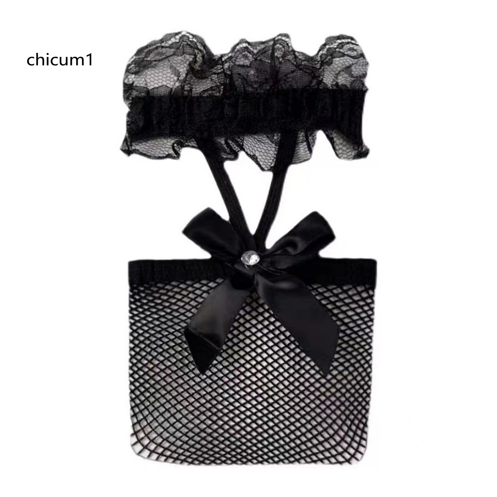 1 Đôi Tất Lưới Co Giãn Xuyên Thấu Màu Sắc Thời Trang Cho Nữ