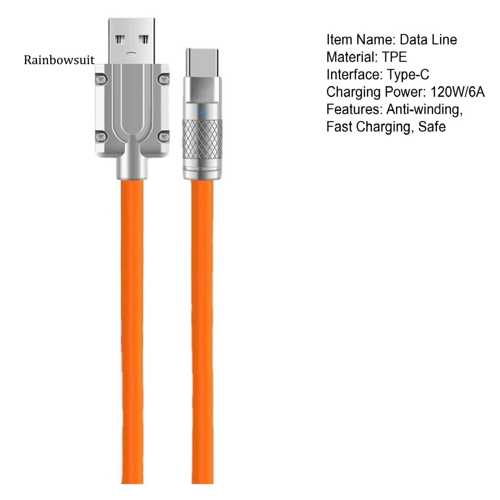 Dây Cáp Sạc Nhanh Đầu Ra Type-C 120W / 6A Thông Dụng An Toàn Cho Điện Thoại Huawei