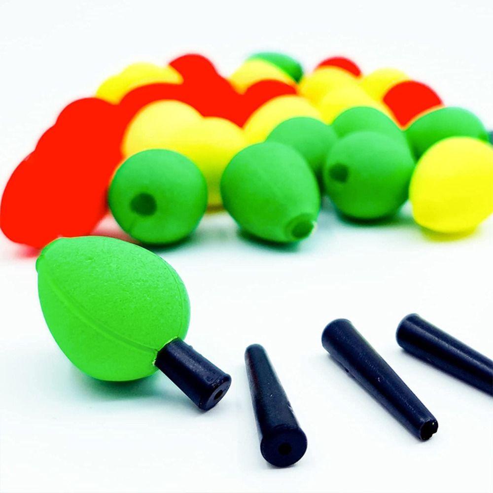 Goovanni Set 30 Phao Nổi Câu Cá Bằng Xốp Chống Trượt Màu Đỏ / Vàng / Xanh Lá