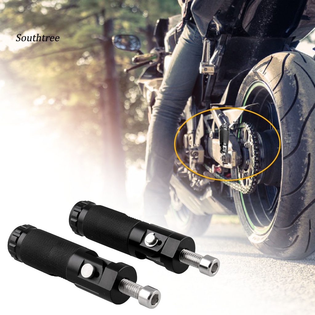 Bộ 2 Bàn Đạp Hợp Kim Nhôm Hình Chữ I Gấp Gọn Được Kích Thước 8mm Dành Cho Xe Mô Tô / Xe Đạp