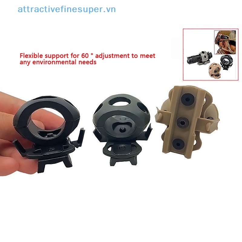 Giá Đỡ Đèn Pin 20mm Gắn Mũ Bảo Hiểm Tiện Dụng