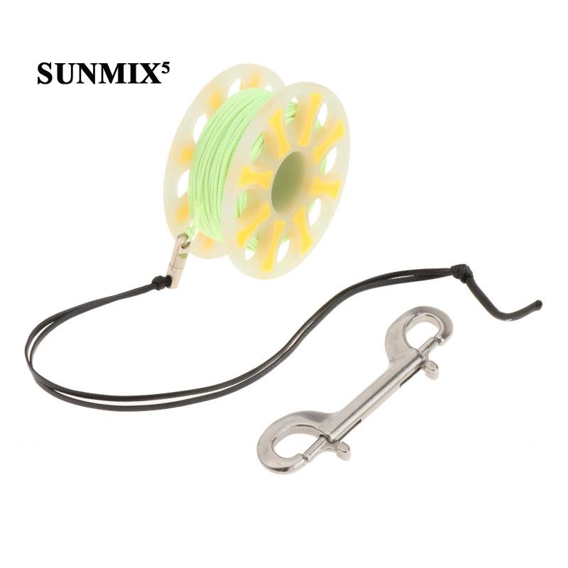 Cuộn Dây Lặn Có Móc Hai Đầu Bằng Thép Không Gỉ 30M / 100ft