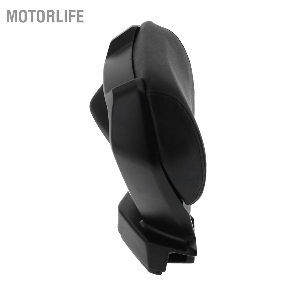 Motorlife Đệm tựa lưng phía sau xe máy bằng da PU đen phù hợp cho Yamaha Nmax155 2020