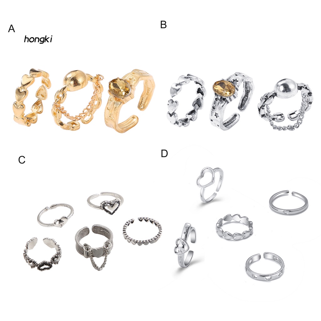 Set 3 / 5 NhẫN Đeo GiữA NgóN Cá TíNh