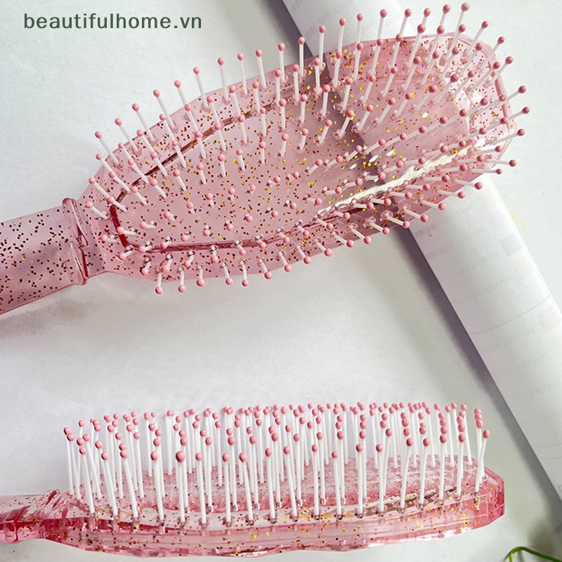 Lược Chải Tóc 8 Hàng Tạo Kiểu Tóc Xoăn Thẳng Mát Xa Da Đầu Dành Cho Nữ Dùng Tại Nhà / Salon