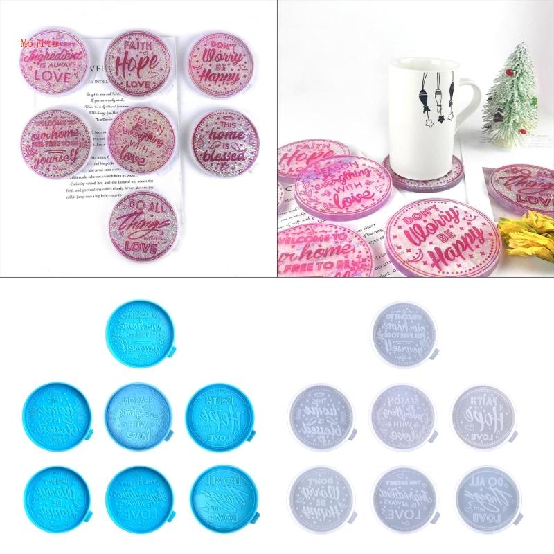 Bộ 7 Khuôn Nhựa Dùng Trang Trí Bàn Cà Phê Mojito