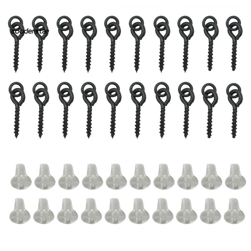 Bộ 20 Vòng Chặn Mồi Câu Cá Kèm 20 Ốc Vít