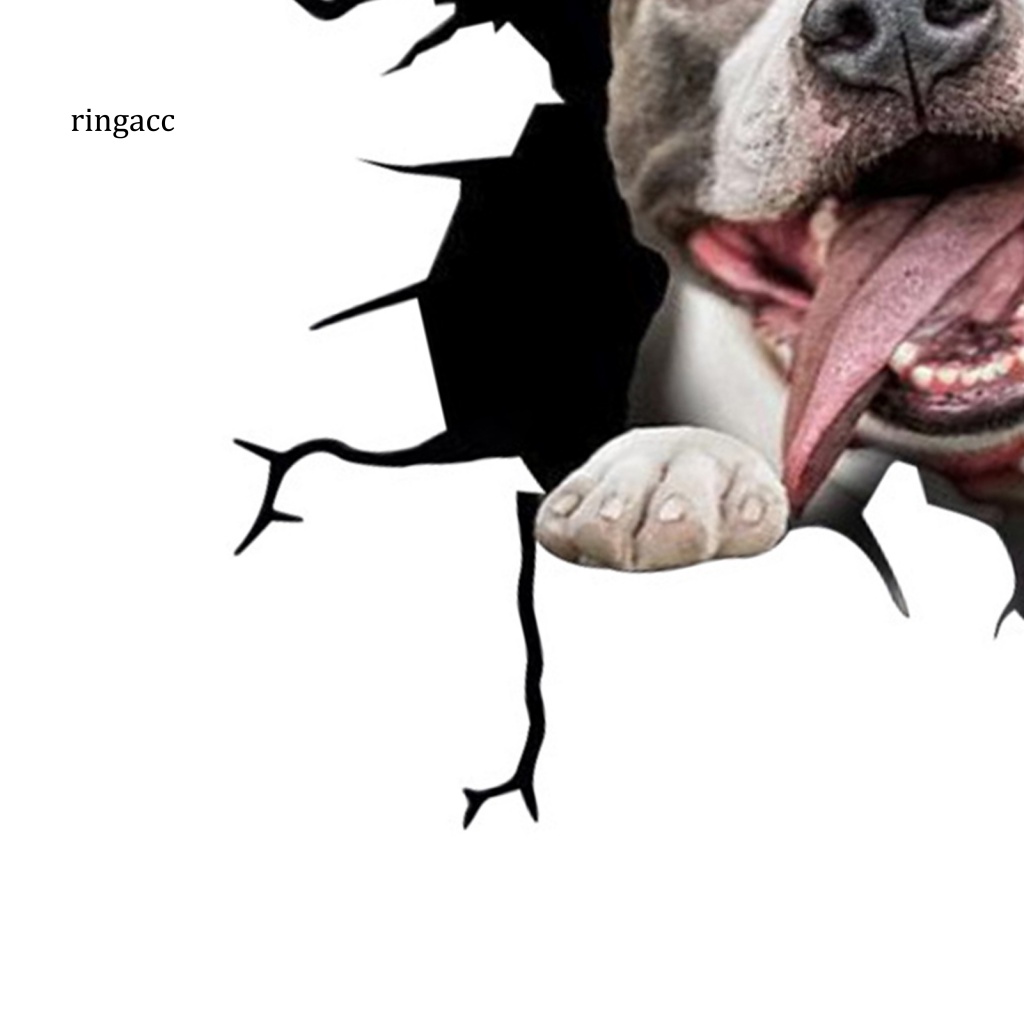 Nhãn Dán Trang Trí Xe Hơi Họa Tiết Vết Nứt 3D Dễ Thương Bắt Mắt