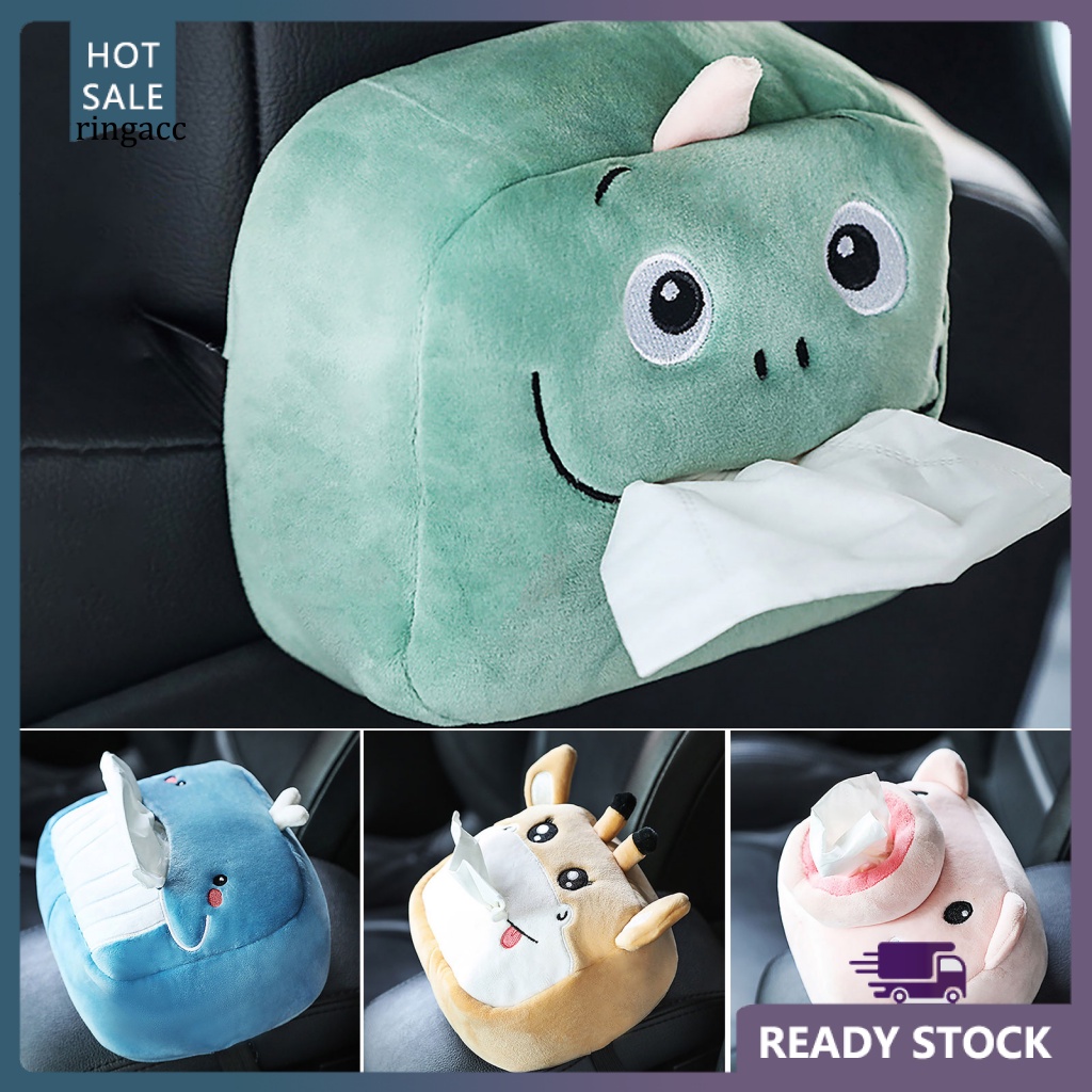 Rga Hộp Đựng Khăn Giấy Co Giãn Có Khóa Kéo Hình Cá Voi Khủng Long Đáng Yêu Cho Xe Hơi