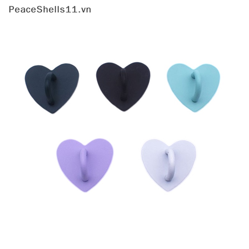 Móc Dán Điện Thoại Bằng Kim Loại Hình Trái Tim Xinh Xắn
