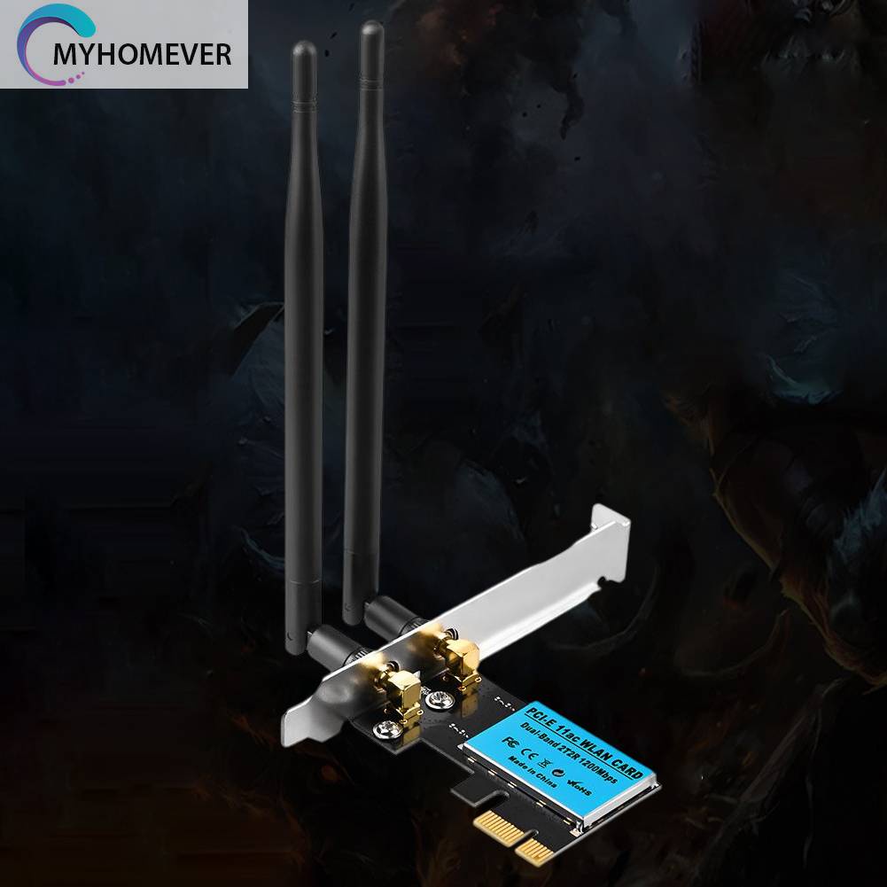 Thẻ Mạng WiFi Băng Tần Kép 2.4GHz / 5GHz Cho Máy Tính