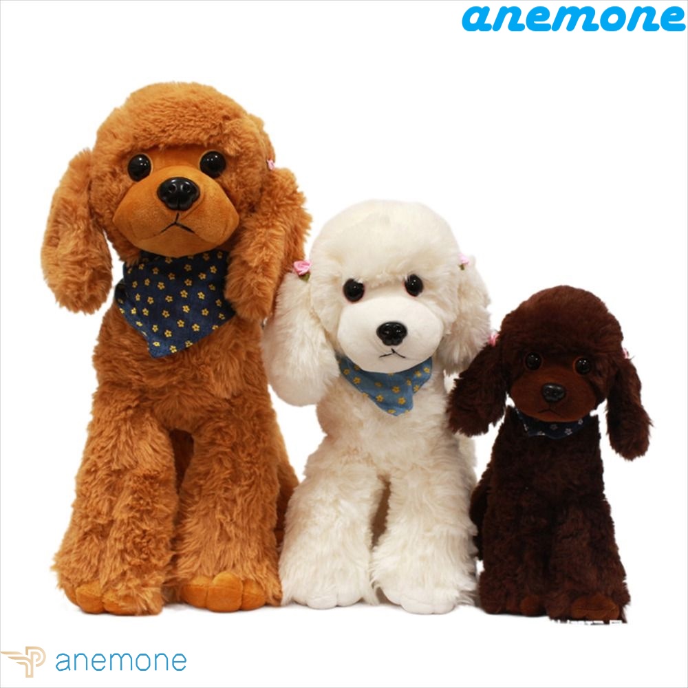 ANEMONE Thú Nhồi Bông Hình Chú Chó Poodle Đáng Yêu Trang Trí Nhà Cửa