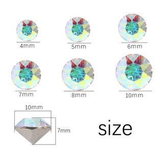 Đá Pha Lê K9 4mm 5mm 6mm Trang Trí Móng Tay DIY Phụ Kiện Handmade Nail Art