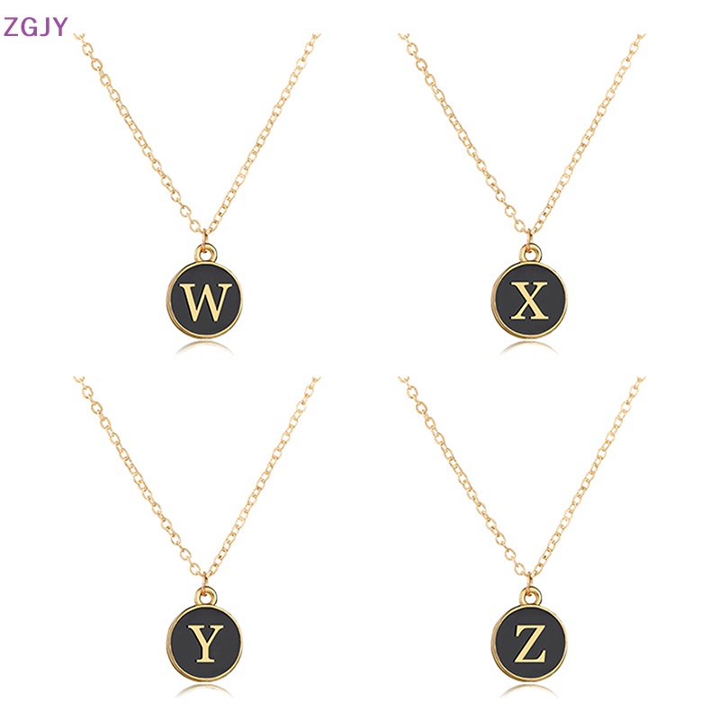 Vòng cổ Mặt 26 Chữ Cái Từ A-Z Tráng Men Thời Trang Dành Cho Nữ Mới