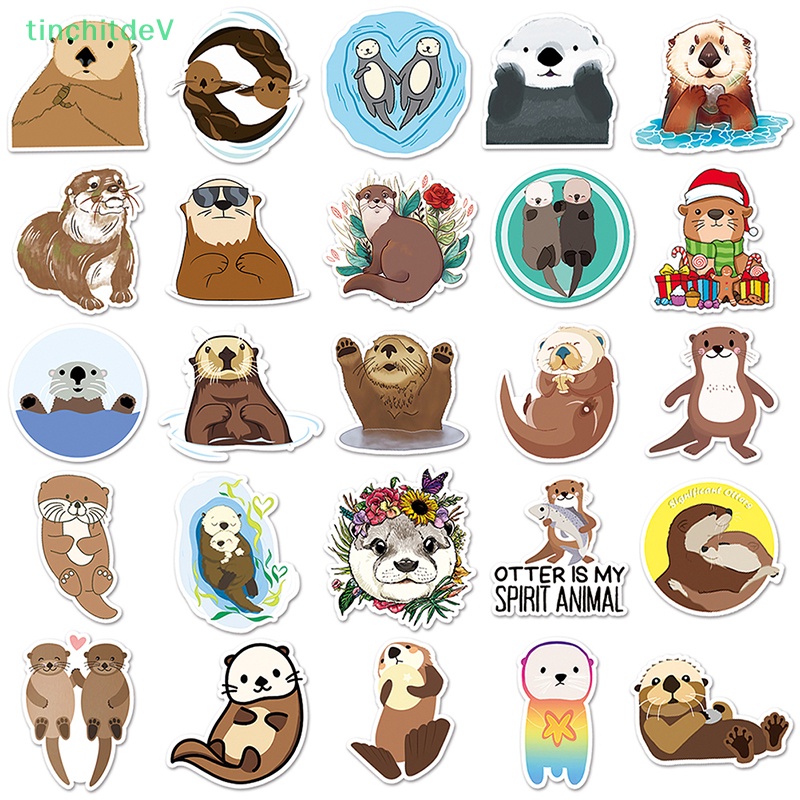 Bộ 50 Miếng Dán Họa Tiết Hoạt Hình Graffiti Độc Đáo Trang Trí Sổ Tay / Điện Thoại / Tủ Lạnh DIY