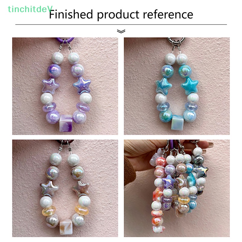 [TinchitdeV] 10 Hạt Acrylic Hình Ngôi Sao Năm Cánh Lấp Lánh Đầy Màu Sắc Dễ Thương Trang Trí Vòng Tay DIY [