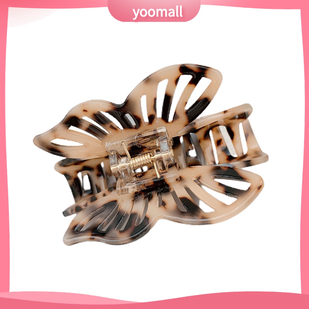 Kẹp Tóc Càng Cua Rỗng Chống Trượt Cố Định Tóc Trang Trí Hình Bướm Cho Nữ