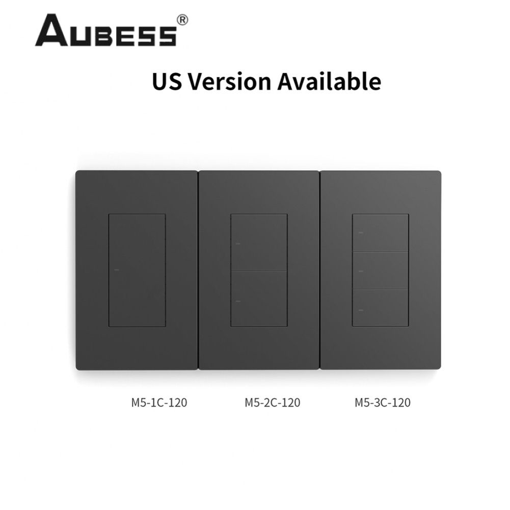 Aubess Sonoff M5 80/86 Switchman Công tắc treo tường thông minh Nút cơ cục bộ Điều khiển ứng dụng Chỉ báo đèn LED có thể điều chỉnh qua Ewelink Alexa