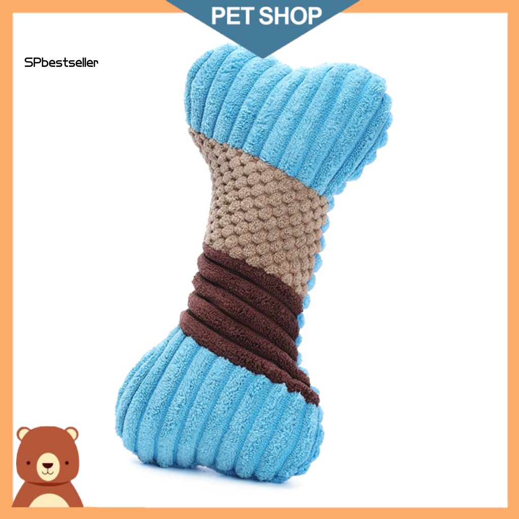 Gối Đồ Chơi Hình Khúc Xương Chống Mài Mòn Tương Tác Với Cún Cưng