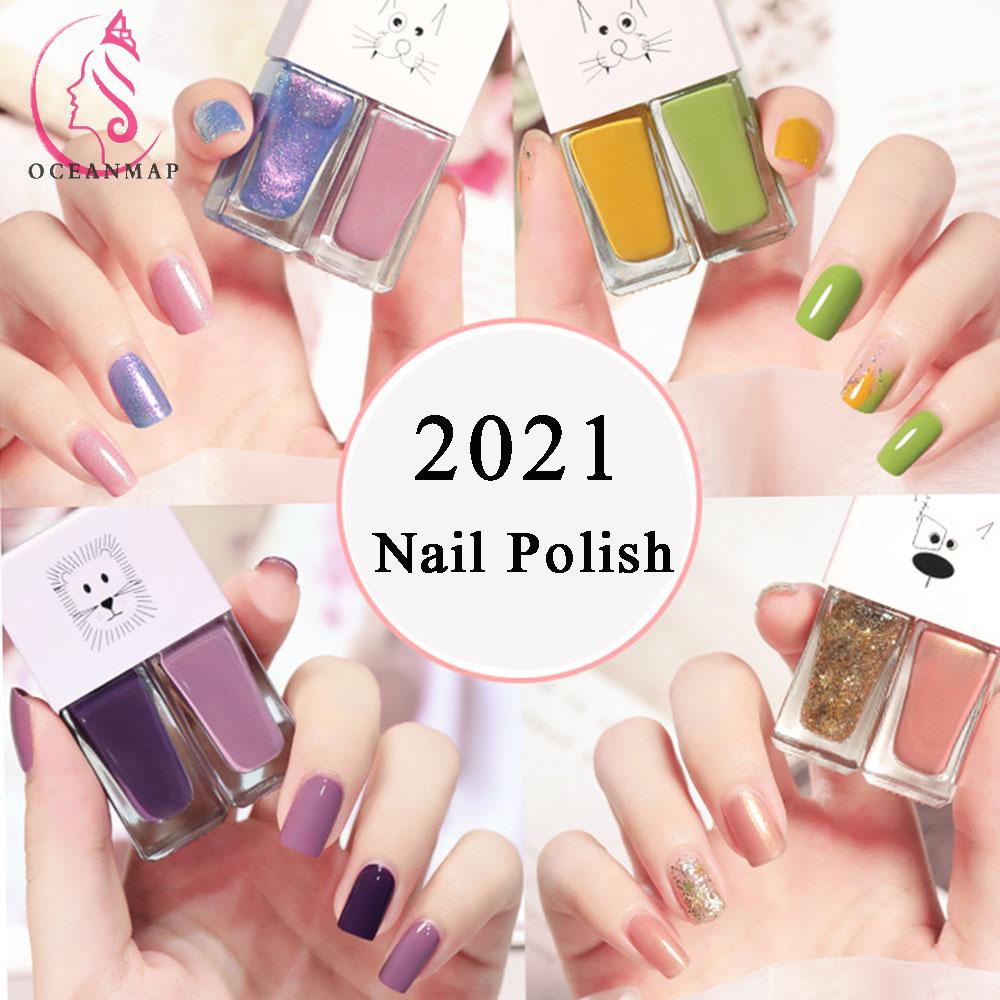 OCEANMAP Gel Sơn Móng Tay Nhanh Khô Không Độc Hại Dễ Thương Tiện Dụng Cho Salon