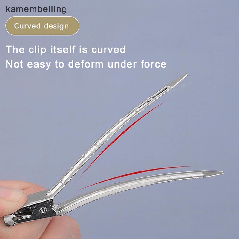 Set 10 Kẹp Tóc Tạo Kiểu DIY Bằng Kim Loại Chuyên Dụng Cho Salon Tóc