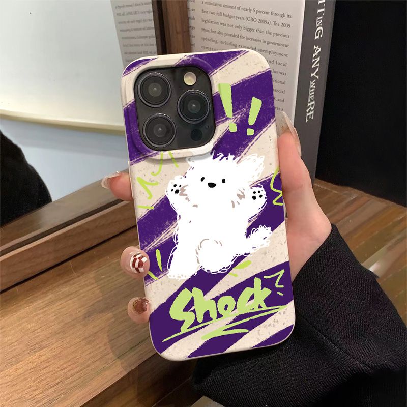 Ốp Điện Thoại Mềm Chống Sốc In Hình Chú Chó 11713max 8p iPhone12 14pro QZN8