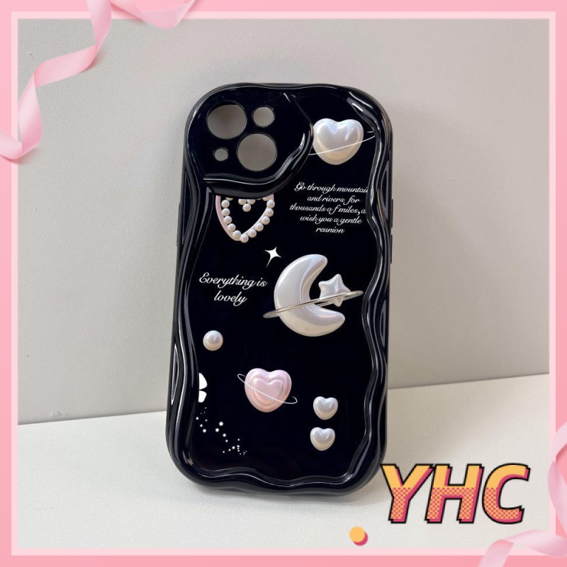 Ốp lưng iPhone Ngọc trai, tình yêu, mặt trăng, ngôi sao, vỏ điện thoại Silicone chống rơi Cho Iphone 6 / 6S / 6splus / se / 7 / 7plus / 8 / 8plus / X / xs / xsmax / 11 / 12 / 13 / 14 / Plus / pro / pro max-202