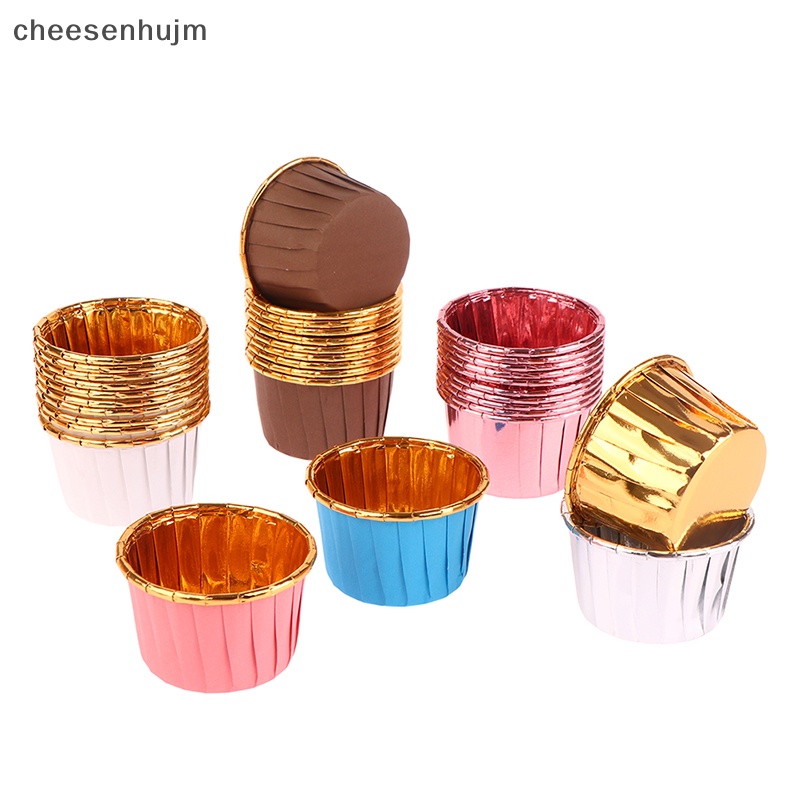 Set 10 Cốc Lá Nhôm Dùng Làm Bánh Cupcake