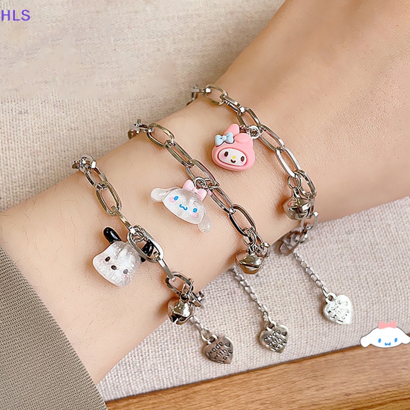 SANRIO Vòng Tay Hình Cinnamoroll Hoạt Hình Dễ Thương Có Thể Điều Chỉnh Cho Cặp Đôi