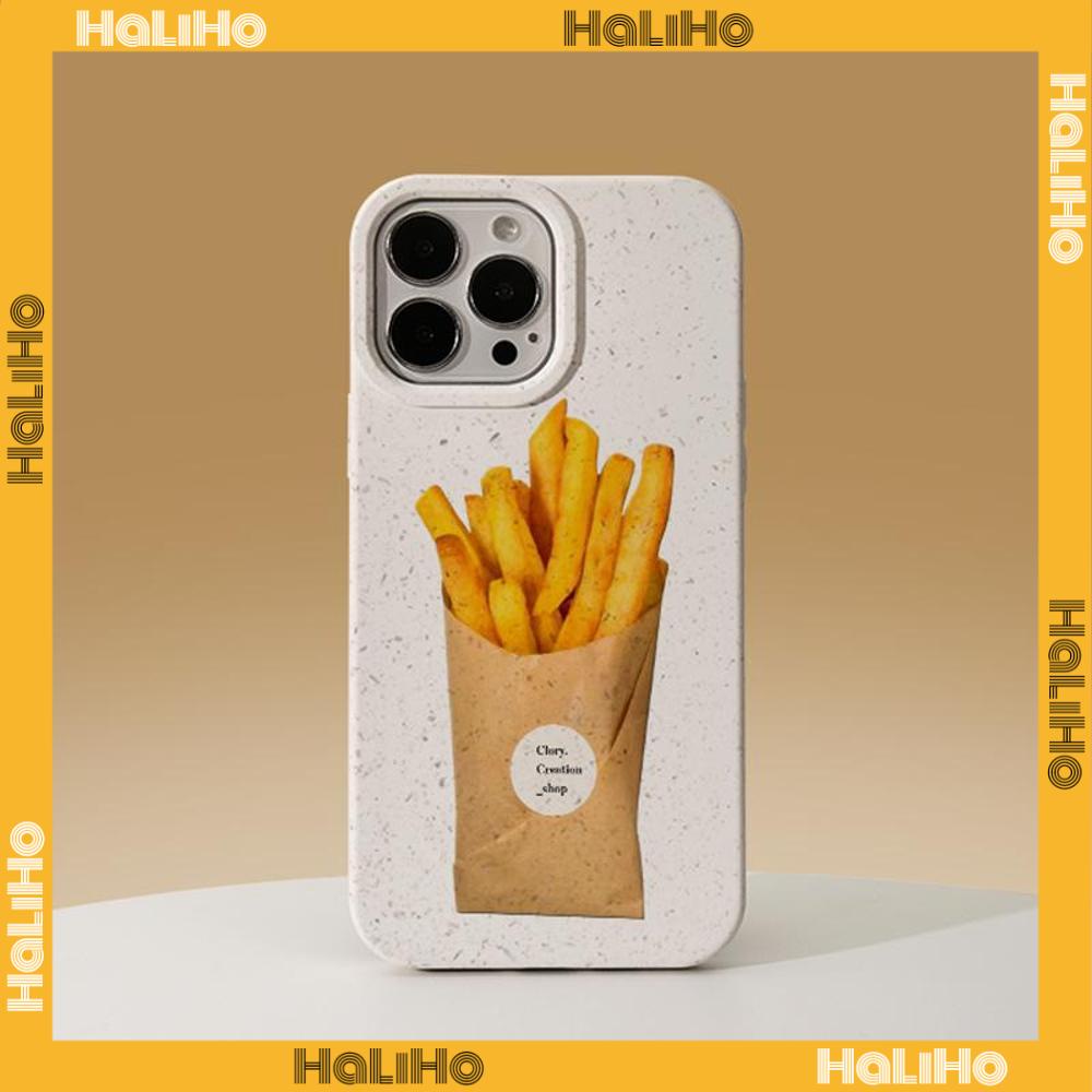 Ốp lưng iPhone 11 Ốp lưng có thể phân hủy Thân thiện với môi trường Mịn màng Bảo vệ thoải mái Bữa ăn khoai tây chiên lớn thơm ngon dễ thương Tương thích với iPhone 14 Pro max 13 Pro max 12 Pro Max 11 xr xs max 7 8