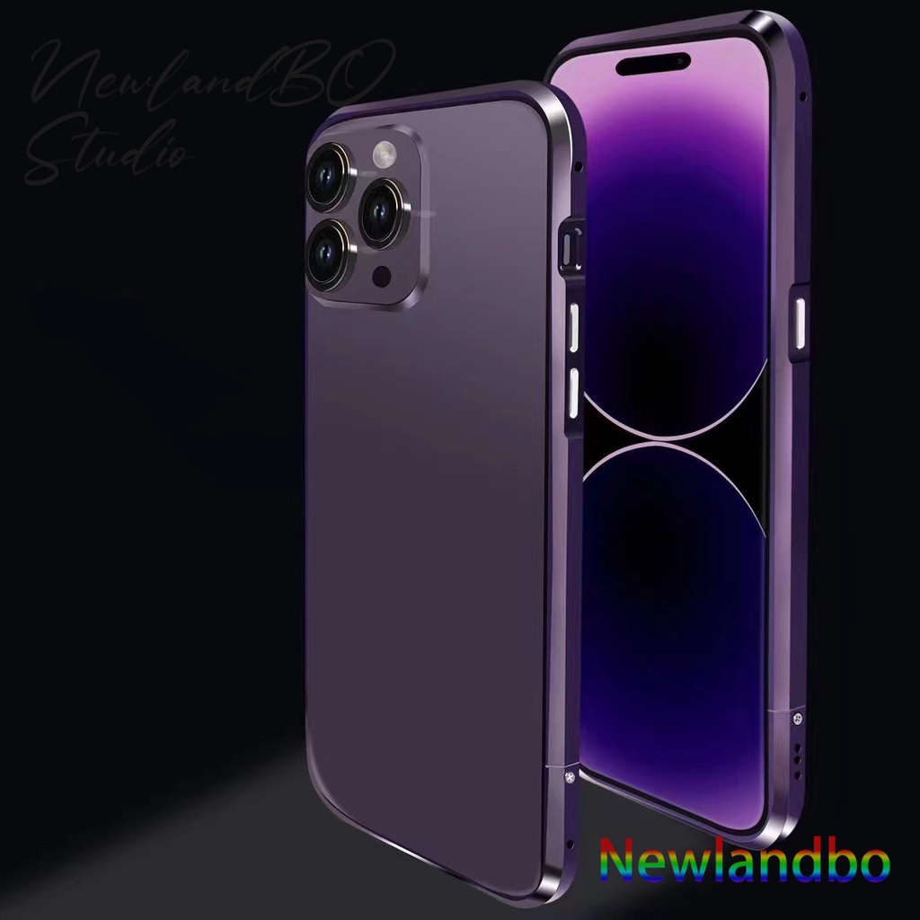 Ốp Điện Thoại Hợp Kim Nhôm Cho iPhone 15 14 13 12 Pro max