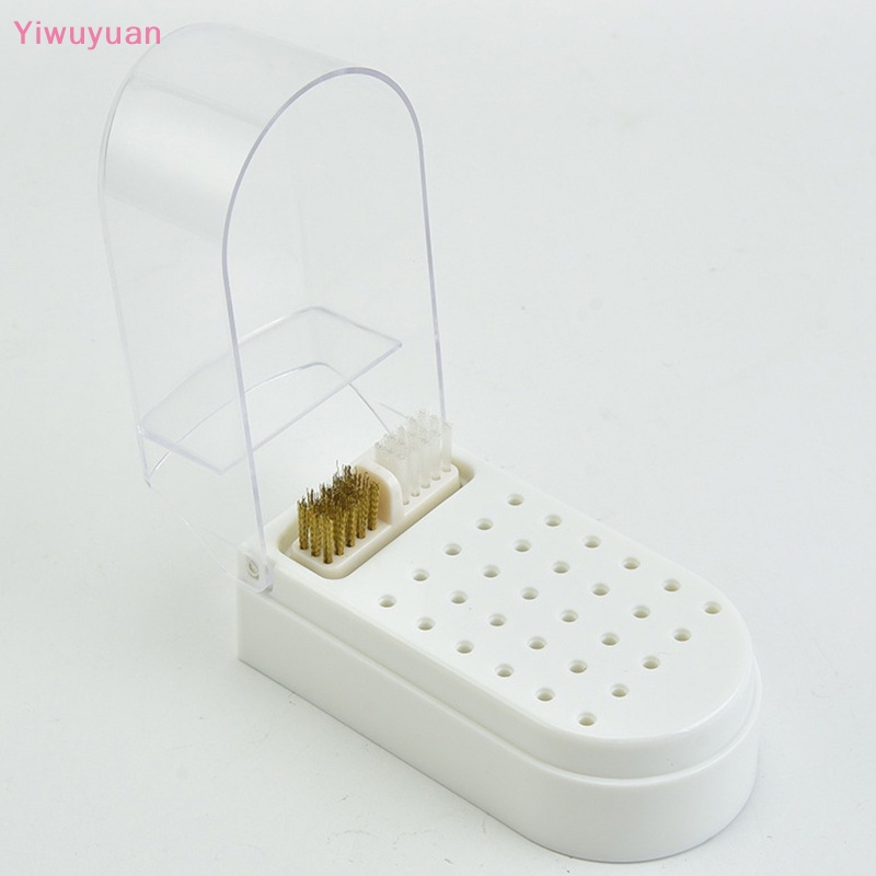 Giá Đỡ Mũi Khoan / Đầu Mài Móng Tay 2 Trong 1 30 Lỗ Chống Bụi Sắp Xếp Gọn Gàng Mới