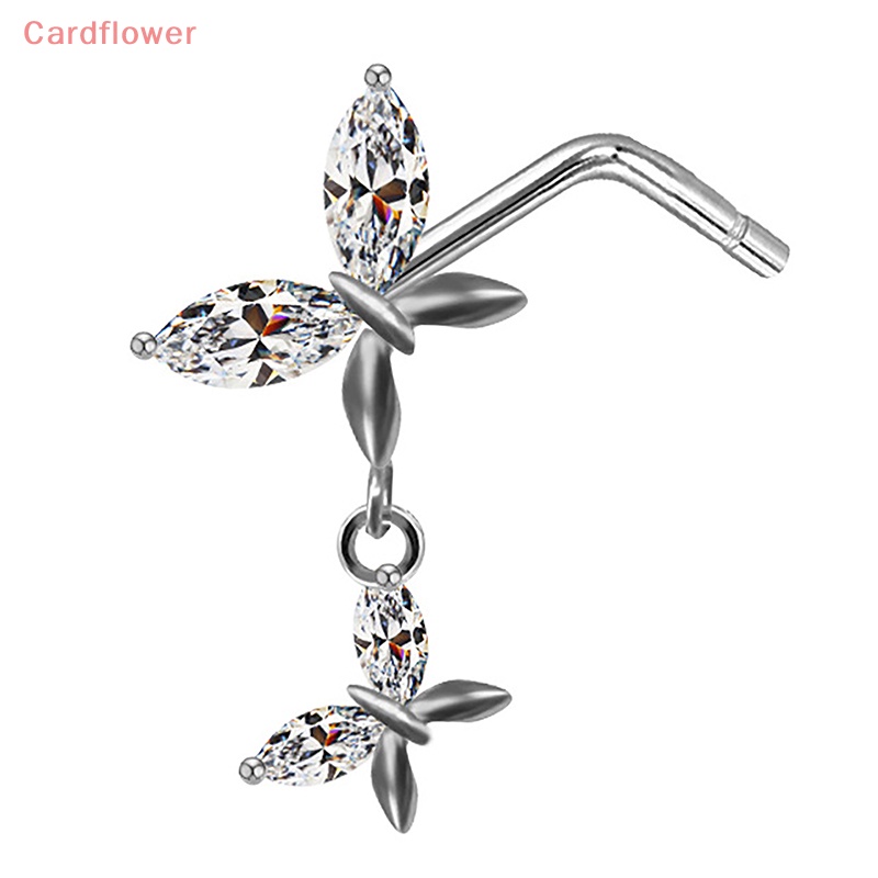 Khuyên Mũi Bằng Thép Không Gỉ Hình Trái Tim / Bướm / Mèo Thời Trang Mới Cho Nữ