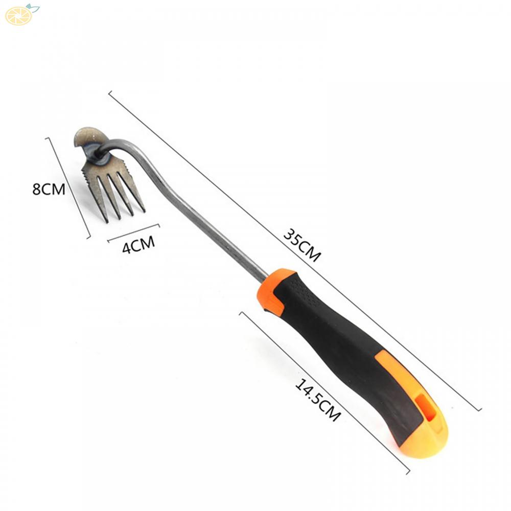 【VARSTR】Weeding Tool 4-Tine Dual-Purpose Foot-operated Iron+ABS Precise Weeding