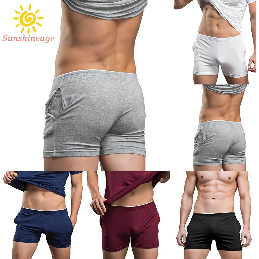 Quần Short Ngủ Màu Trơn Thoải Mái Và Thư Giãn Cho Nam