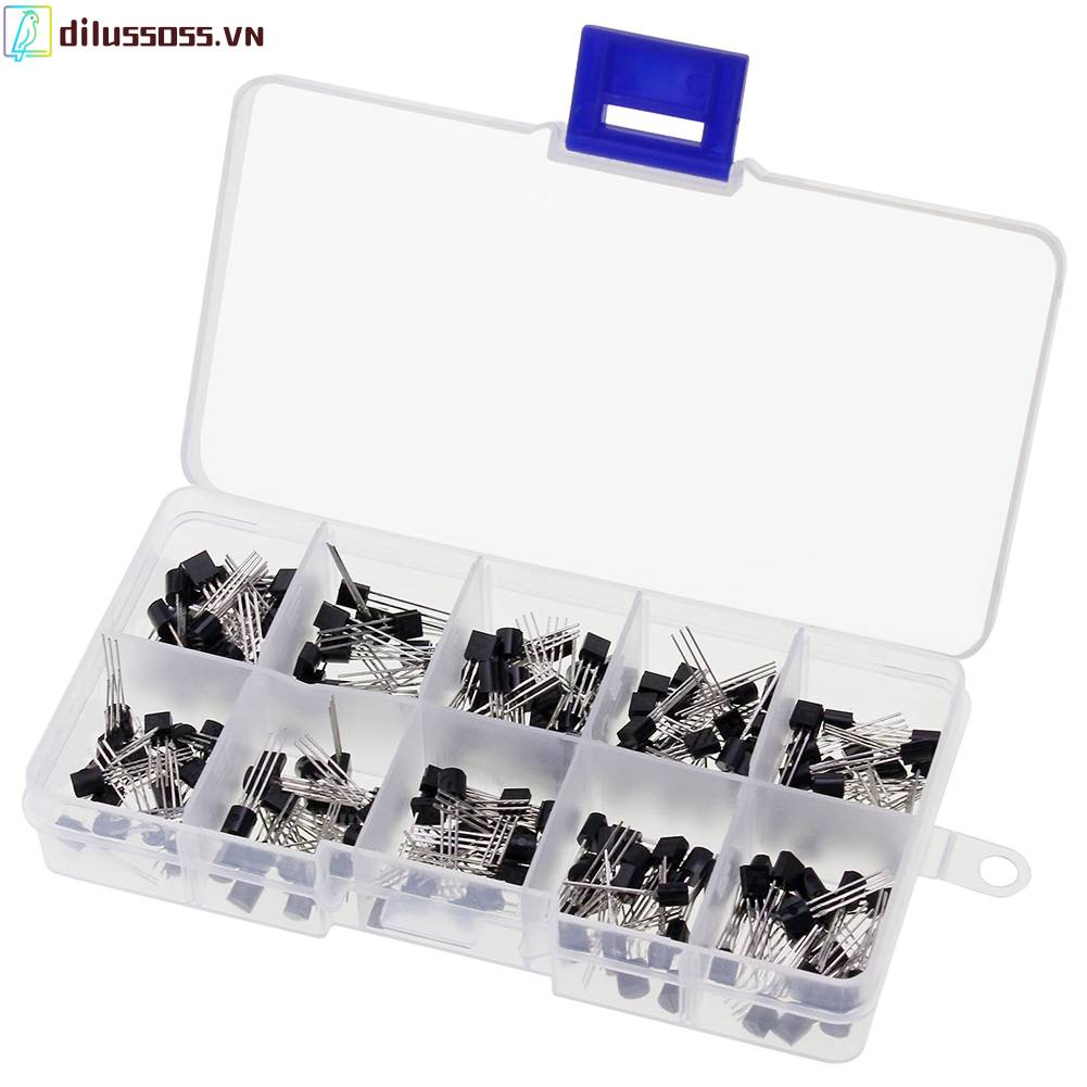 Set 200 Linh Kiện Bán Dẫn 10 Giá Trị TO-92 BC327 BC337 2N3906 S8050 S8550 A1015 C1815