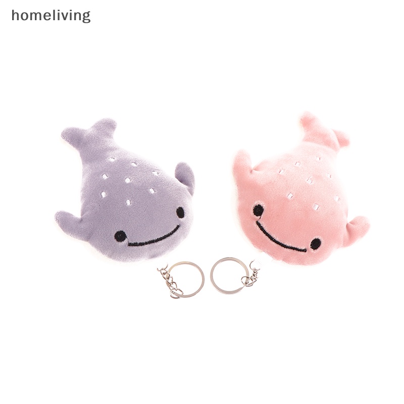 Set 2 Móc Khóa Hình Cá Mập Nhồi Bông Dễ Thương