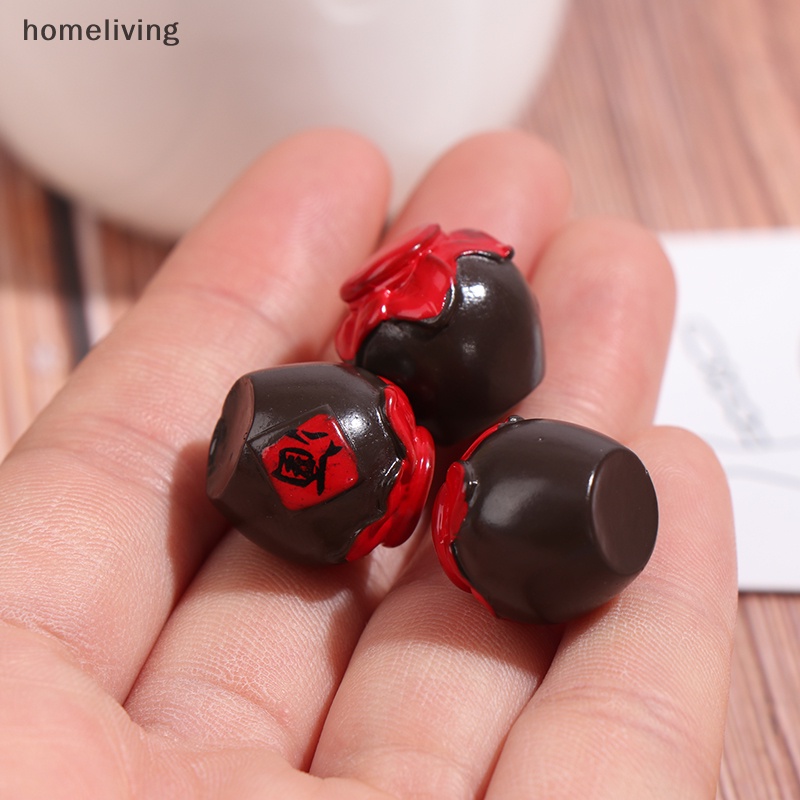 Set 3 Chai Rượu Mini Tỉ Lệ 1 / 12 Dùng Để Trang Trí Nhà Búp Bê