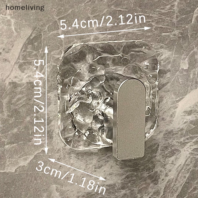 1 Móc Treo Khăn Gắn Tường Bằng Acrylic Chống Rỉ Sét Tiện Dụng Cho Nhà Bếp / Phòng Tắm