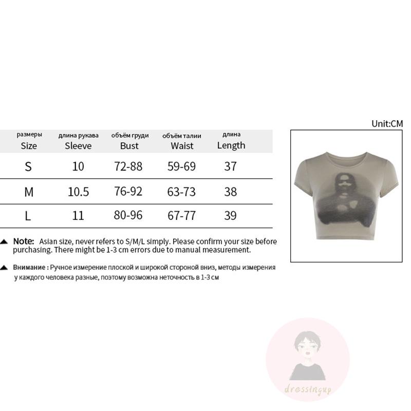 Áo Thun Ngắn Tay Cổ Tròn In Hình Chân Dung Thời Trang Cho Nữ