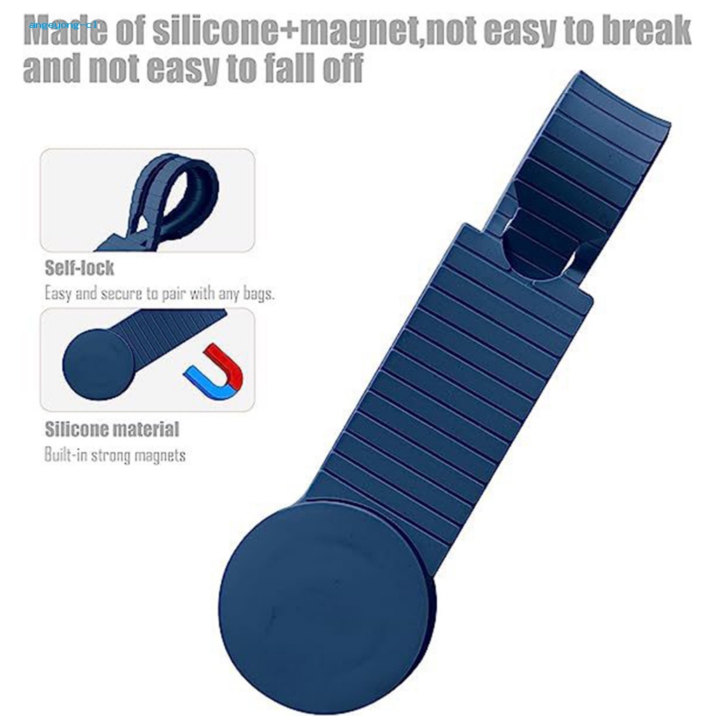 Kẹp Mũ Rơm / Nón Du Lịch Bằng Silicone Từ Tính Tiện Dụng