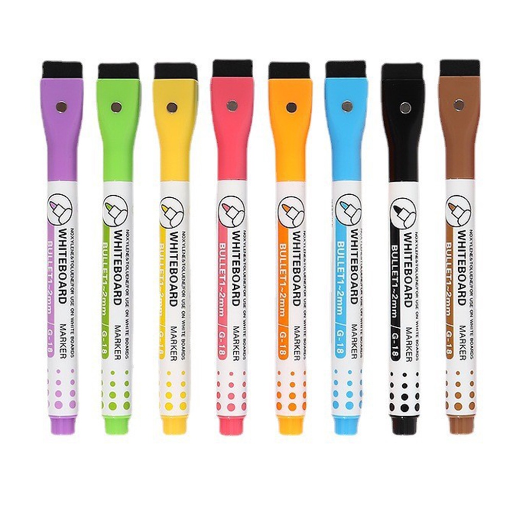 Set 8 Bút Vẽ Màu Nước Có Thể Tái Sử Dụng Đầu Bút Bằng Nhựa ic Dành Cho Học Sinh