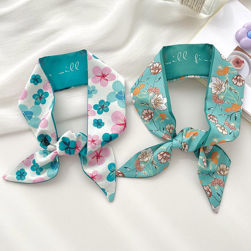 Khăn Quàng Cổ Dài Đa Năng Đính Nơ Xinh Xắn Thời Trang