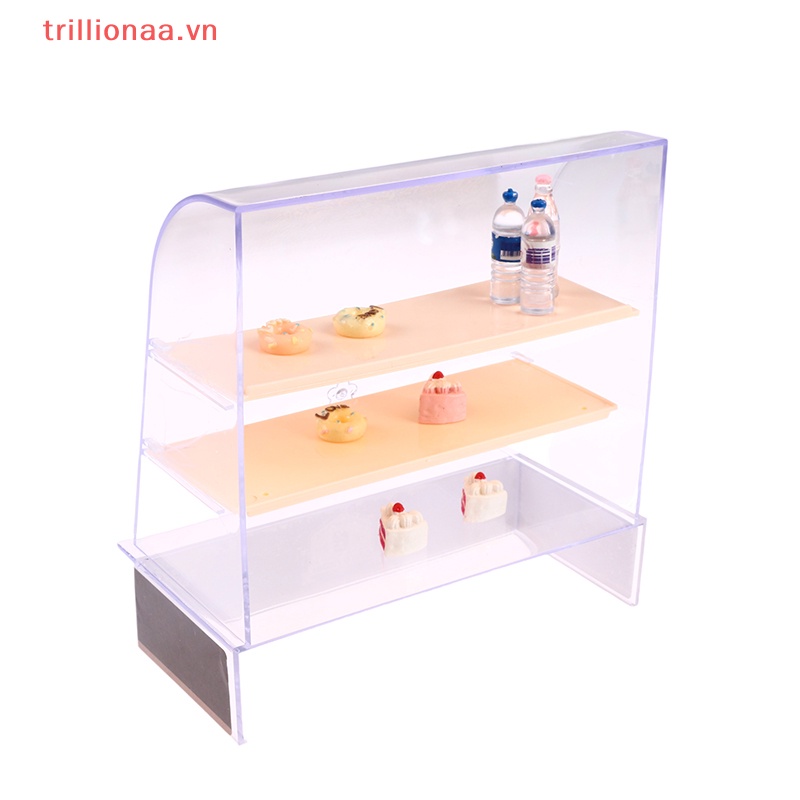 1 Set Mô Hình Tủ Trưng Bày Bánh Kem Mini 1: 12 Trang Trí Nhà Búp Bê