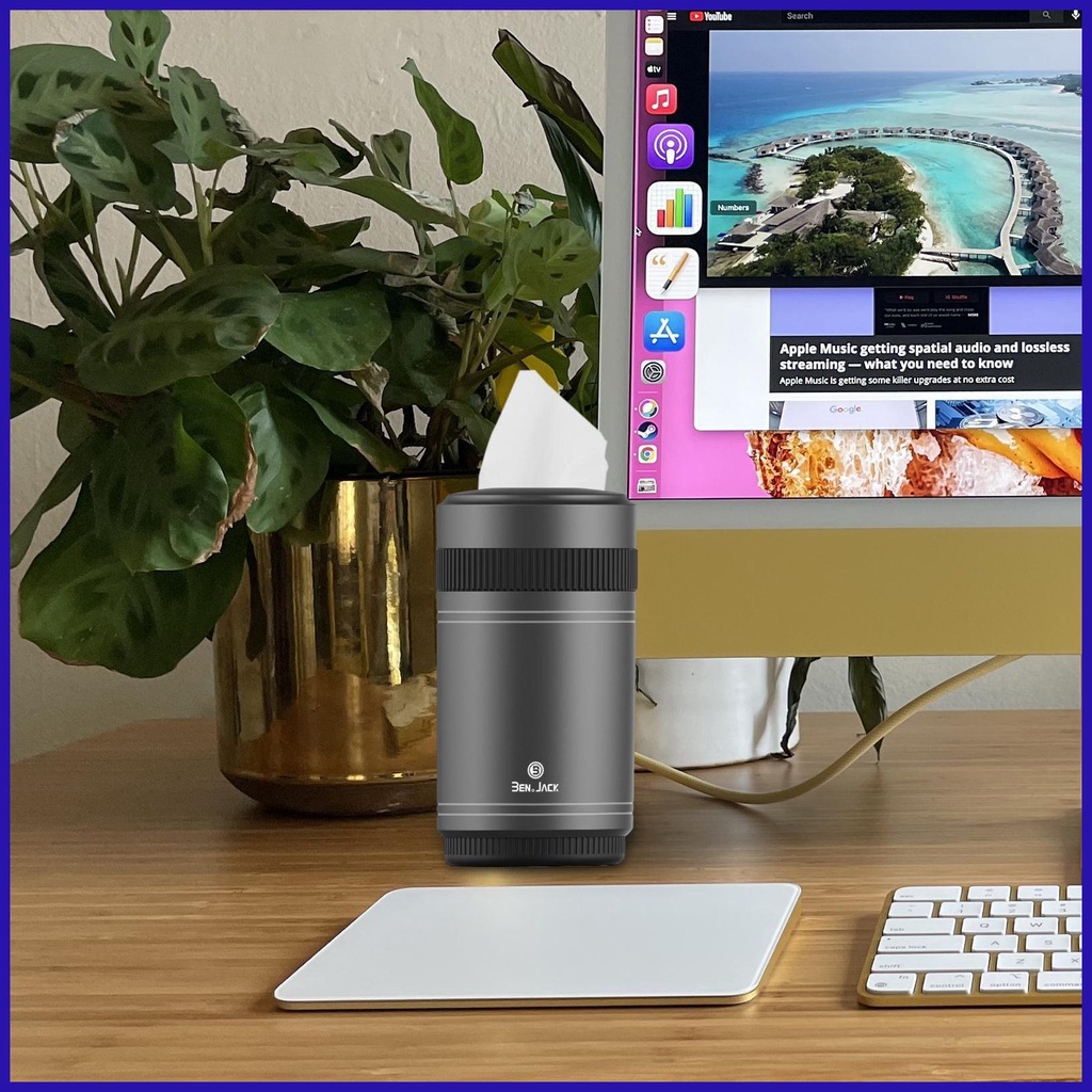 Giá Đỡ Hộp Khăn Giấy Bằng Hợp Kim Nhôm Hình Trụ Tròn Tiện Dụng Cho Xe Hơi